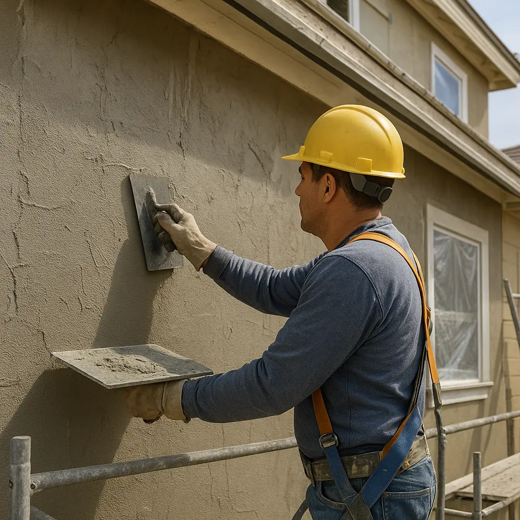 Außenstuck an Hausfassade
